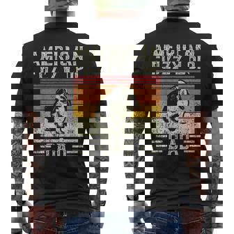 Best Rabbit Dad ヴィンテージアメリカンファジーロップ メンズTシャツ バックプリント - Kawaiitshirt