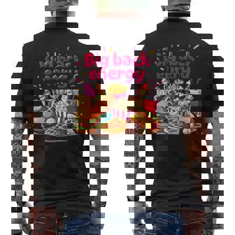 Big Back Energy Fast Food Inappropriate Sarcasm Saying Men's T-shirt Back Print - Thegiftio UK