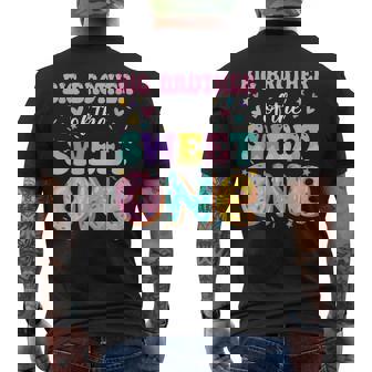 Big Brother Of The Sweet One 1St Birthday Donut Bday Party Men's T-shirt Back Print - Thegiftio