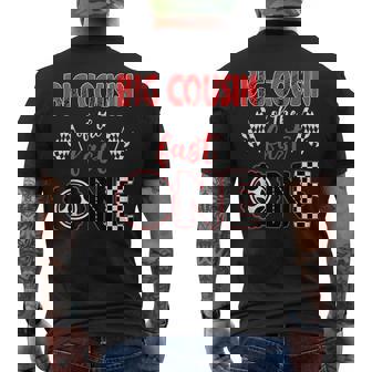 Big Cousin Of The Fast One Birthday 1St Race Car Family Men's T-shirt Back Print - Monsterry