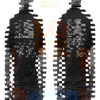 Big Lips Love ヒョウ柄 文字 ピンク 唇 バレンタイン ラブ メンズTシャツ バックプリント - Kawaiitshirt