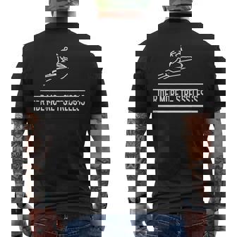 Big Wave -Eadoo Ride More、ストレスを軽減。 メンズTシャツ バックプリント - Kawaiitshirt