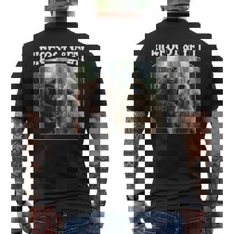 Bigfoot & Yeti Sasquatch Bigfoot Vlogs For Hikers Men's T-shirt Back Print - Monsterry