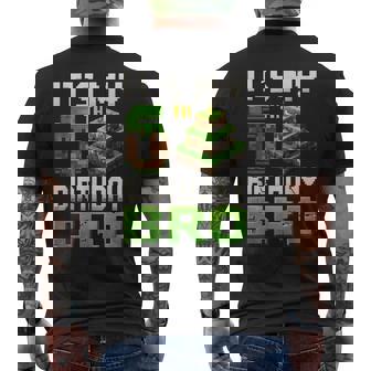 Birthday Boy It's My 6Th Birthday Bro 6 Year Old Gamer Pixel Men's T-shirt Back Print | Mazezy