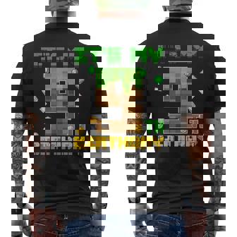 Birthday Boy It's My 9Th Birthday Gamer Pixel Number T-Shirt mit Rückendruck - Seseable