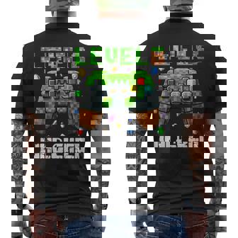 Birthday Boy Level 8 Unlocked 8Th Birthday Game Pixel Men's T-shirt Back Print - Thegiftio UK