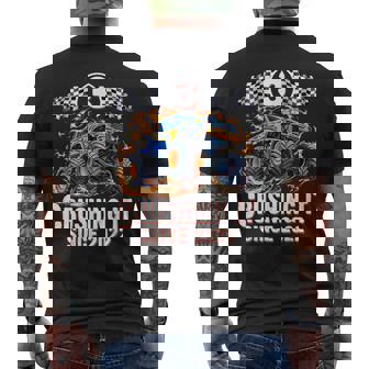 Birthday Monster Truck 3 Years Old Boys 3Rd Party Born 2022 Men's T-shirt Back Print - Thegiftio