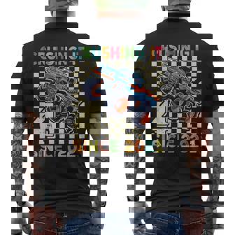 Birthday Monster Truck 4 Year Old Boys 4Th Party Born 2021 Men's T-shirt Back Print | Seseable UK