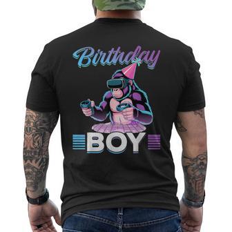 Birthday Vr Gamer Men's T-shirt Back Print - Thegiftio UK