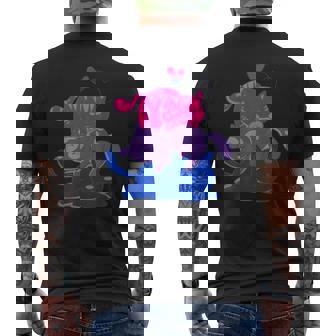 Bisexual Flag Cute Kitten Pride Bisexual Lgbtq Bisexuality T-shirt imprimé au dos - Cadeauxyz