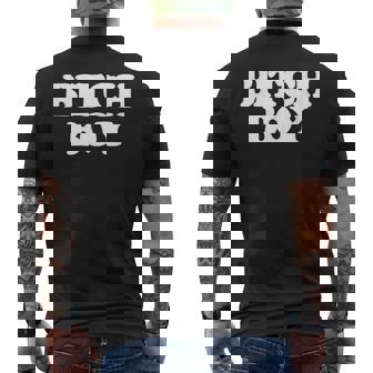 Bitch Boy 面白い言葉 皮肉なノベルティ ユーモア 男 男性 メンズTシャツ バックプリント - Kawaiitshirt