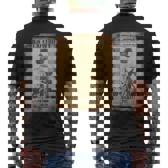 Black Cowboy Bill Pickett Western Rodeo Melanin History Men's T-shirt Back Print | Mazezy
