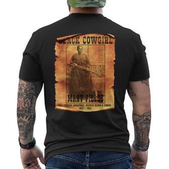 Black Cowgirl Mary Fields Western Black History Old West Men's T-shirt Back Print - Thegiftio UK