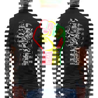Black History Month Junenth 1865 Dream Like Leaders Black Men's T-shirt Back Print - Monsterry