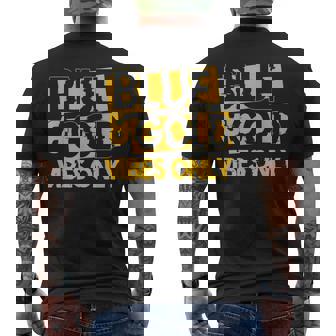 Blue And Gold Game Day Group For High School Football Men's T-shirt Back Print - Monsterry