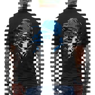 Blue Jays Retro Men's T-shirt Back Print - Monsterry