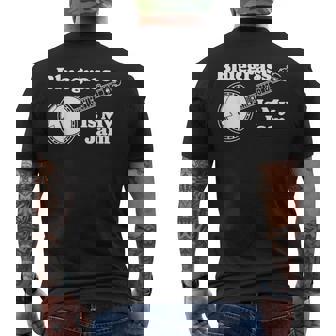 Bluegrass Is My Jam Banjo Musicintage Graphic メンズTシャツ バックプリント - Kawaiitshirt