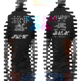 Blues Pink Who Will Win Genere Reveal Party Babyhower T-shirt da uomo con stampa posteriore - Novitaregali