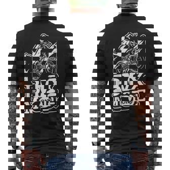 Bmx Mode On Biker Bicycle Bike Cyclist Extremeports Bmx メンズTシャツ バックプリント - Kawaiitshirt