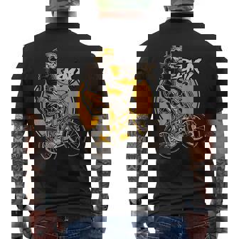 Bmx ライダーバイク 自転車 レーシング キッズ 男の子 メンズTシャツ バックプリント - Kawaiitshirt