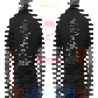 Bobblehead Elly De La Cruz Cincinnati Mlbpa メンズTシャツ バックプリント - Kawaiitshirt