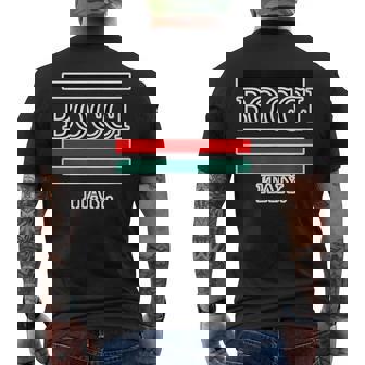 Bocci ぼっち ロゴ Itaiy 痛い イタリア国旗風【変なtシャツ屋さん】陰キャ オタク ブランド パロディ 面白 メンズTシャツ バックプリント - Kawaiitshirt