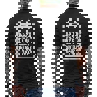 Body Pump Fitness Motivation ボディビルディングジムシャツ メンズTシャツ バックプリント - Kawaiitshirt