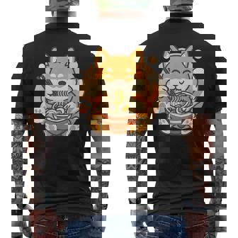 Bol À Nouilles Ramen Mignon Chienhiba Inu Anime Kawaii Neko Cadeau T-shirt imprimé au dos - Cadeauxyz