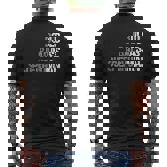 Bold Badass Superhuman Old Ass Man Father Grandpa Dad Men's T-shirt Back Print - Thegiftio