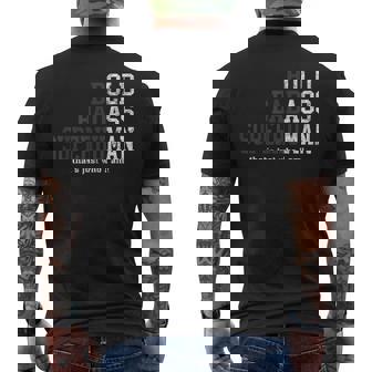 Bold Badass Superhuman That's Just Who I Am Old Ass Man Men's T-shirt Back Print | Mazezy