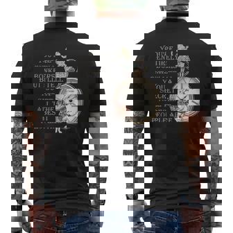 Bonkers Quote Time 不思議の国のアリス メンズTシャツ バックプリント - Kawaiitshirt