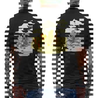 Book Frog Toad Vintage Book Frog Book Frog Reading Book Men's T-shirt Back Print - Thegiftio