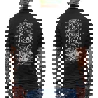 Book Wyrm Bookwyrm ドラゴンリーディングラバー アンティーク調 メンズTシャツ バックプリント - Kawaiitshirt