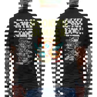 Bookishummer 本 読書本 本の虫 愛書家 メンズTシャツ バックプリント - Kawaiitshirt