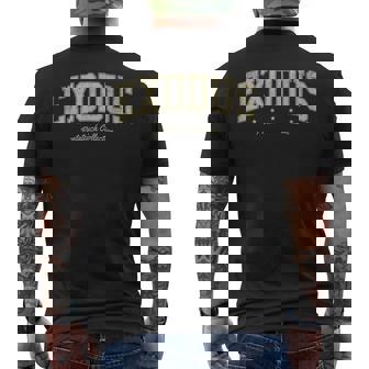 Books Of The Bible Exodus 旧約聖書 五芒星 メンズTシャツ バックプリント - Kawaiitshirt