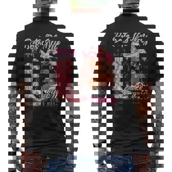 Boots & Bling It's A Cowgirl Thing Black Cowgirl Melanin Men's T-shirt Back Print - Thegiftio