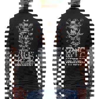 Boots On The Ground Boot Cowboy Western Cowgirl Linedance Men's T-shirt Back Print - Monsterry