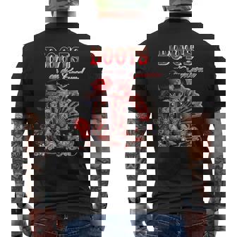 Boots On The Ground Boot Cowboy Western Cowgirl Linedance Men's T-shirt Back Print - Thegiftio