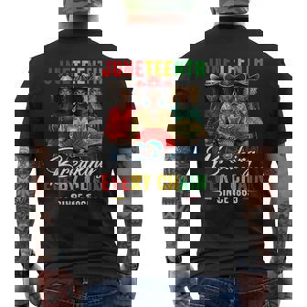 Boots On The Ground Junenth Breaking Every Chain 1865 Men's T-shirt Back Print - Thegiftio UK