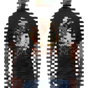 Boots On The Ground Junenth Cowgirl Where Them Fans At Men's T-shirt Back Print - Thegiftio