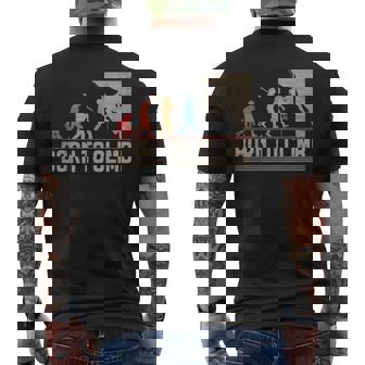 Born To Climb Evolution Nacido Para Escalada Climbing Camiseta Hombre Estampado Espalda - Regaloses