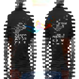 Born To Fly Portero De Fútbol Divertido Camiseta Hombre Estampado Espalda - Regaloses
