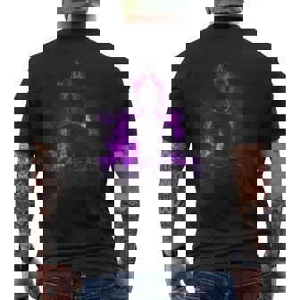 Bouddha Méditationpirituelle Illumination Yoga Moine Bouddhiste T-shirt imprimé au dos - Cadeauxyz