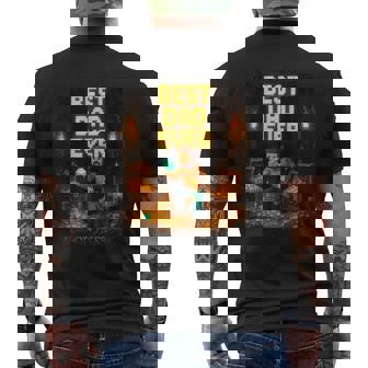 Boy Dad Best Dad Ever Father's Day Video Game Pixel Men's T-shirt Back Print - Monsterry
