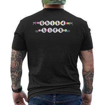 Bracelet Cls Child Life Specialist Play Therapy Healthcare Men's T-shirt Back Print - Thegiftio UK
