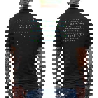 Brainfuck Hello World シャツ、プログラミング、コード、オタク メンズTシャツ バックプリント - Kawaiitshirt
