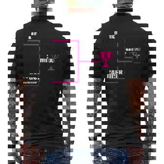 Breast Cancer Me Winner ブラケット インスピレーショナル啓発ギフト メンズTシャツ バックプリント - Kawaiitshirt