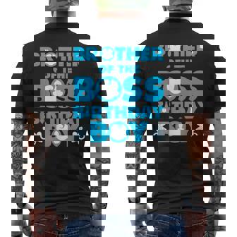 Brother Of The Boss 誕生日 男の子 赤ちゃん 家族 デコレーション メンズTシャツ バックプリント - Kawaiitshirt