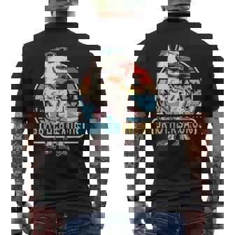 Brother Saurus Dinosaur Family Matching Father's Day Men's T-shirt Back Print - Thegiftio