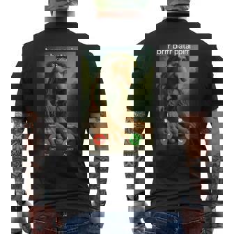Brr Brr Patapim Is Calling Italian Meme Brainrot Men's T-shirt Back Print - Thegiftio